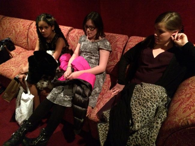 Waiting to go backstage 