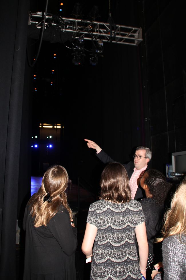 Backstage at Atlanta Opera before the performance