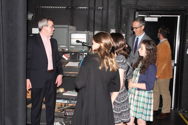 Backstage at Atlanta Opera before the performance