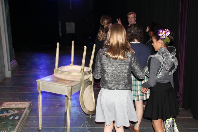 Backstage at Atlanta Opera before the performance