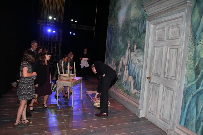 Backstage at Atlanta Opera before the performance